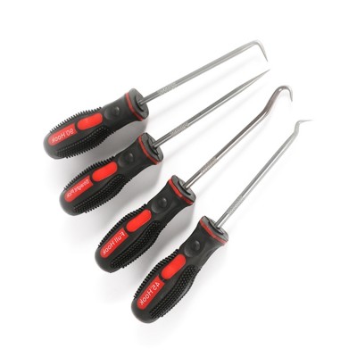 crv steel straight head hook pick tool set 4pc in 1 set for mechanical auto repair wash