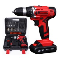 high quality 21v power rechargeable electric hand battery cordless screwdriver drills bits machine set kit tools for sale